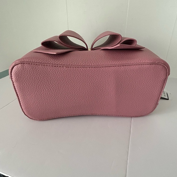 Crossi Pink Bow Satchel with Shoulder Strap - Picture 11 of 14